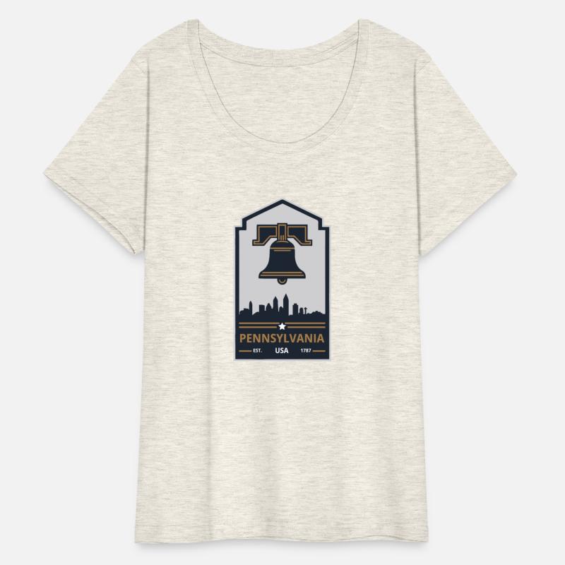 Vintage Pennsylvania Emblem with Liberty Bell