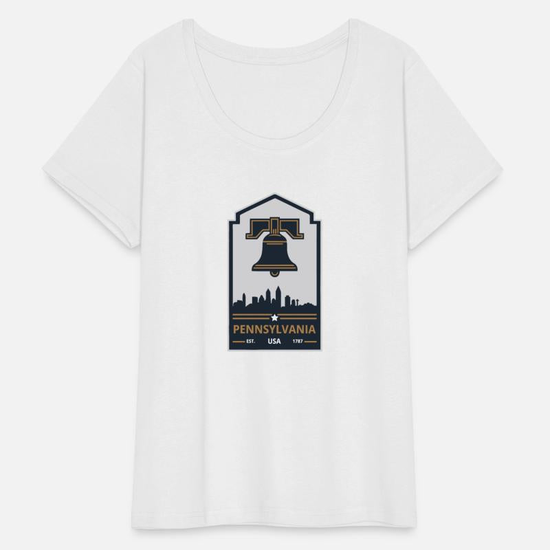 Vintage Pennsylvania Emblem with Liberty Bell