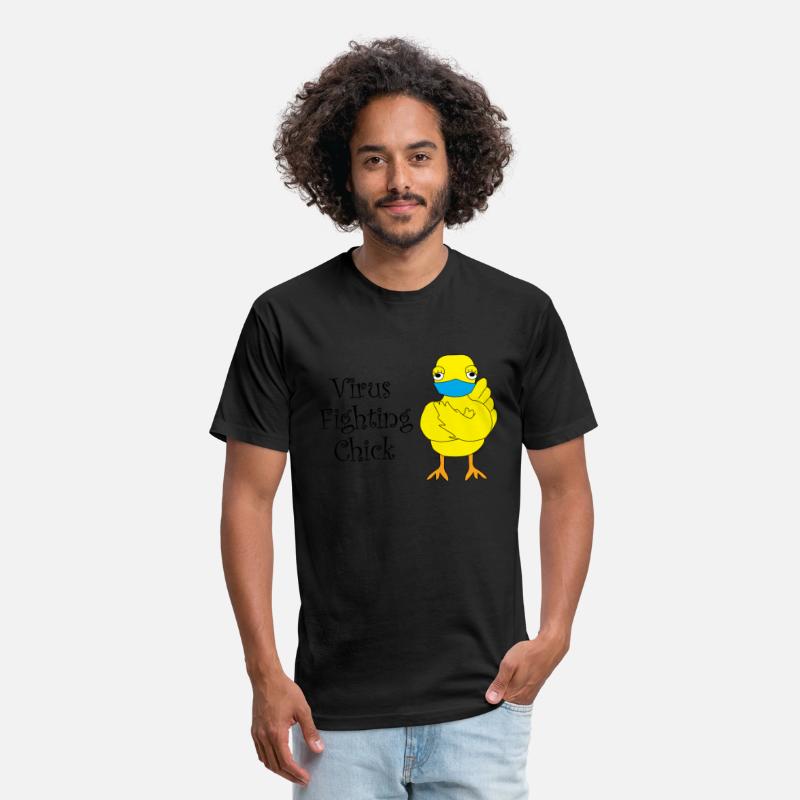 Virus Fighting Chick Side Text