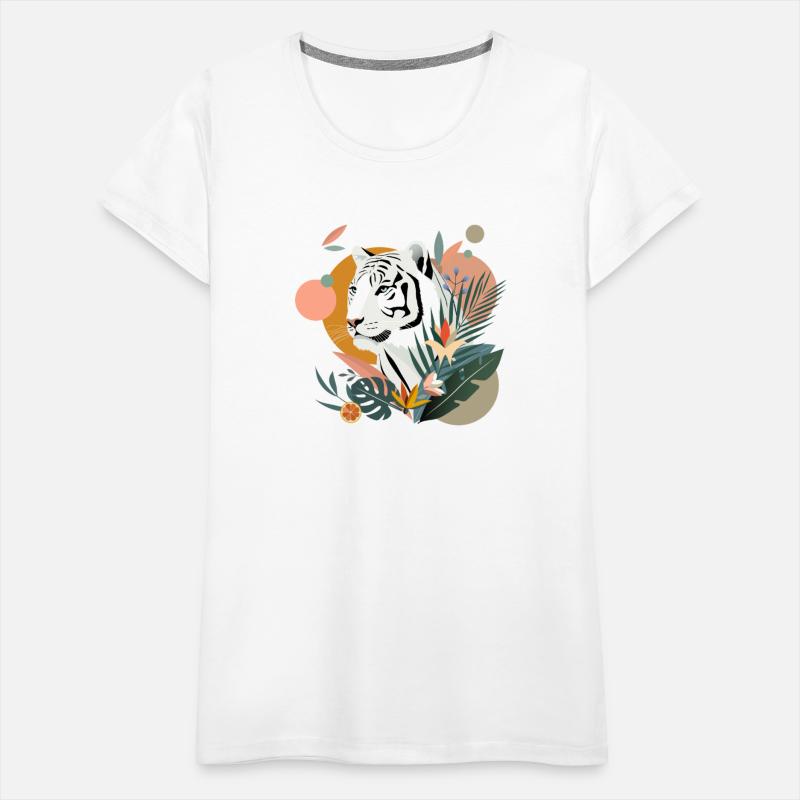 White Tiger in the Jungle - Modern Nature Design