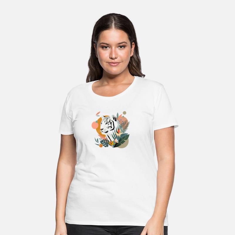 White Tiger in the Jungle - Modern Nature Design