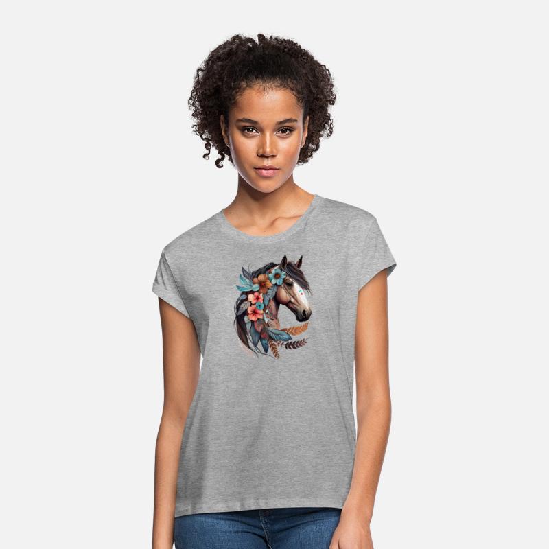 Wild Horse: Floral Equine Elegance