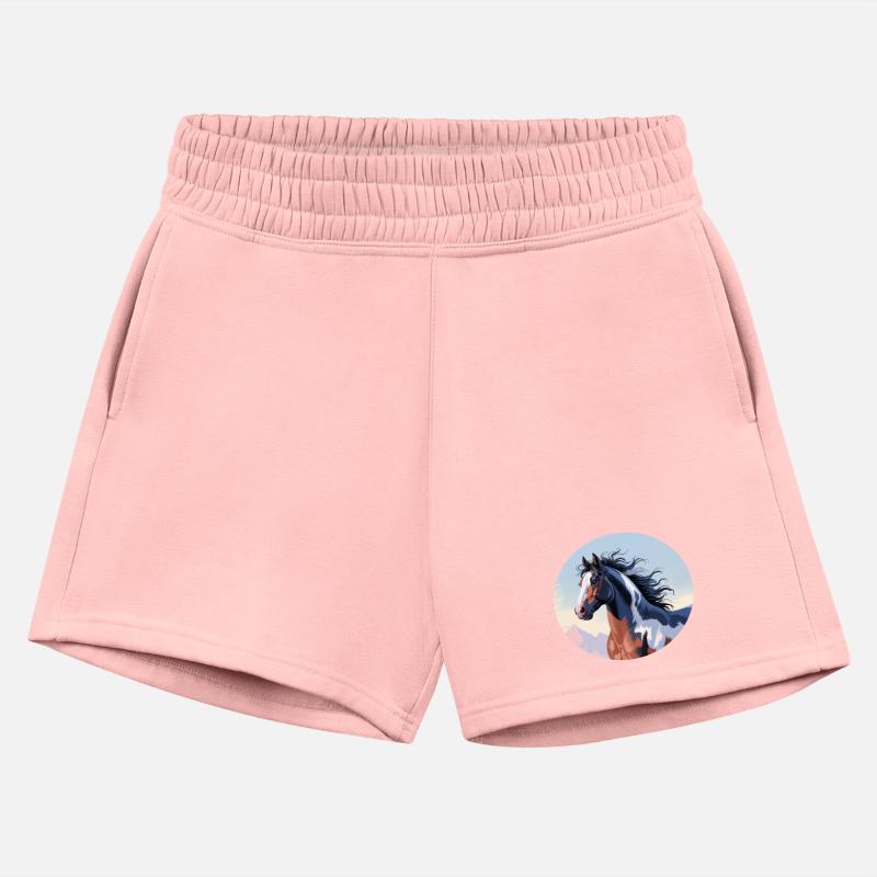 Wild Mustang in Mountain Landscape