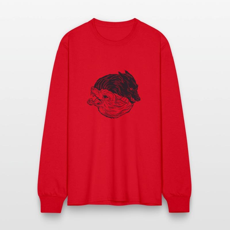 Wolf yin yang meditation philosophy symbol