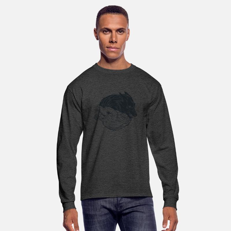 Wolf yin yang meditation philosophy symbol