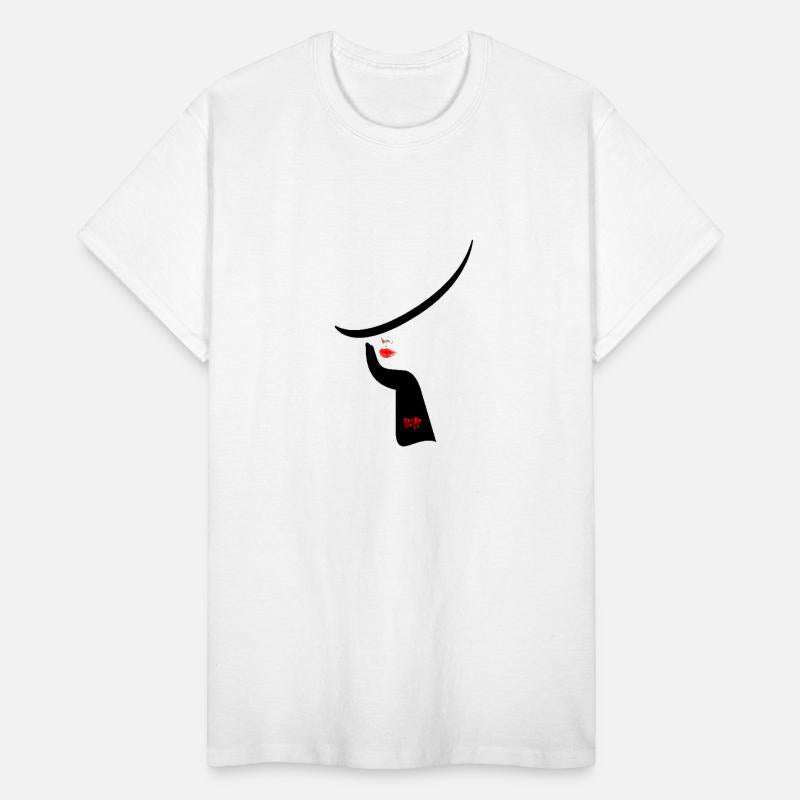 Woman in Hat Minimalist Art