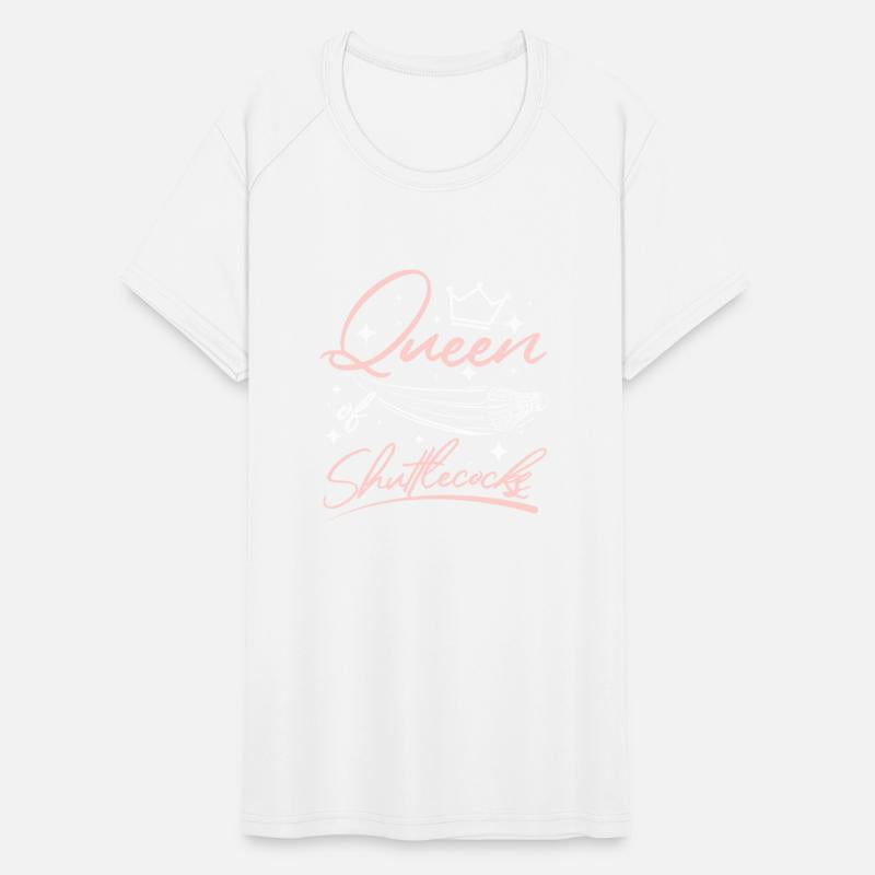 Women Girl queen of badminton shuttlecocks